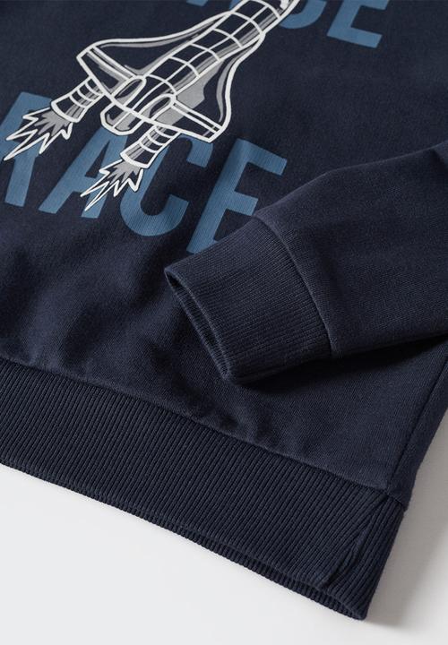 MANGO - Sweatshirt stuff2 - navy