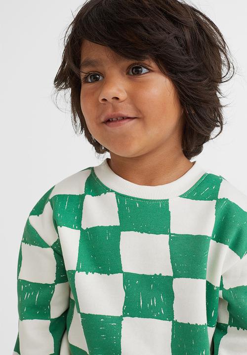 H&M - Sweatshirt - green/checked