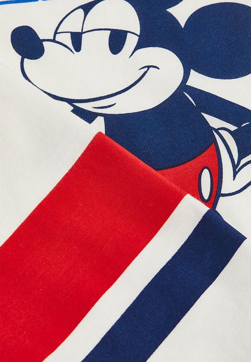 H&M - Printed cotton jersey top - cream/mickey mouse