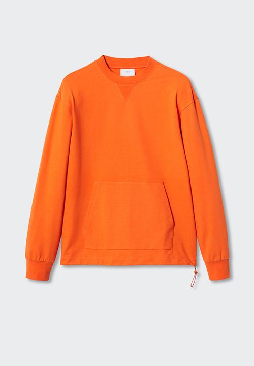 MANGO - Pocket sweatshirt rainc - orange