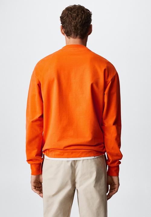 MANGO - Pocket sweatshirt rainc - orange