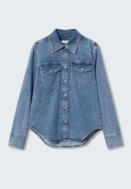 MANGO - Shirt philippa - mid blue