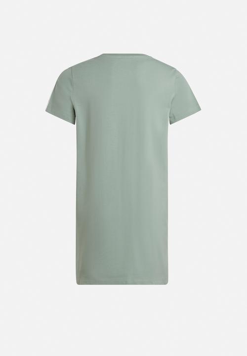 adidas Originals - Tee dress - silver green