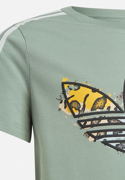 adidas Originals - Tee dress - silver green