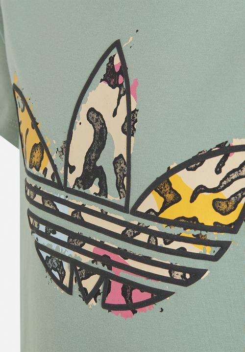 adidas Originals - Tee dress - silver green
