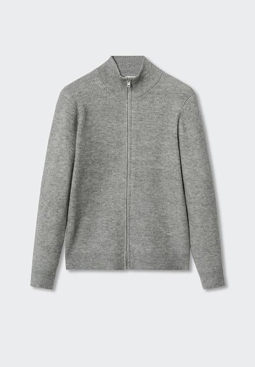 MANGO - Cardigan parkc - grey