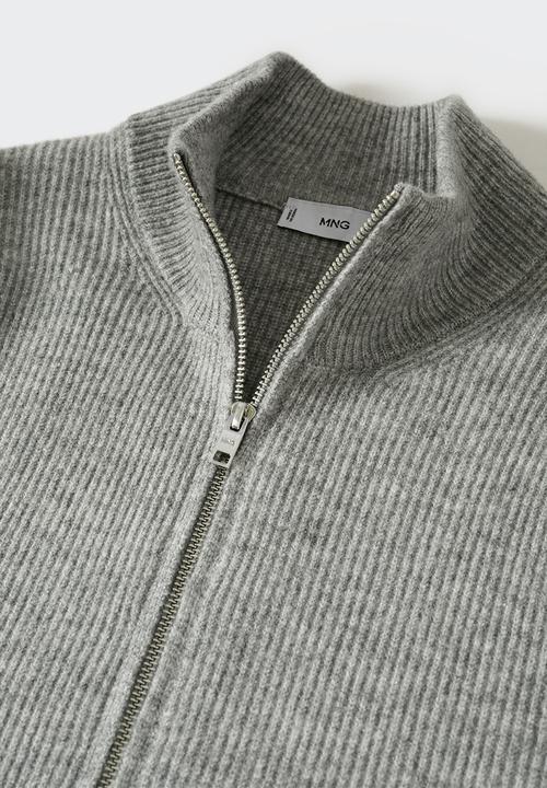 MANGO - Cardigan parkc - grey