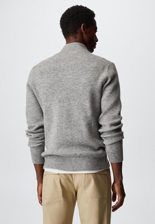 MANGO - Cardigan parkc - grey