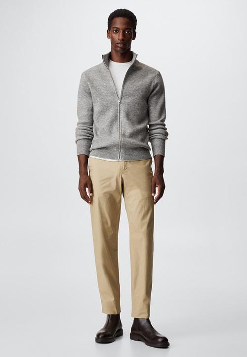 MANGO - Cardigan parkc - grey