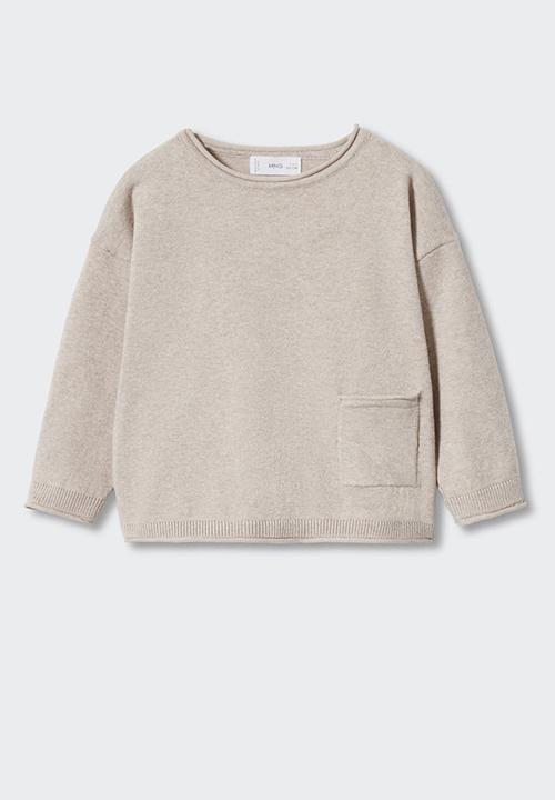 MANGO - Sweater  jinbe - brown