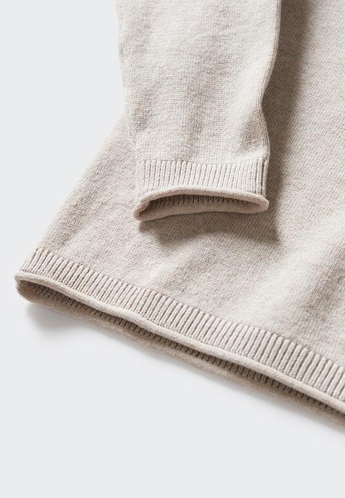 MANGO - Sweater  jinbe - brown