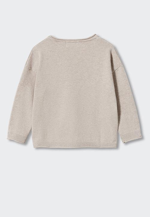 MANGO - Sweater  jinbe - brown