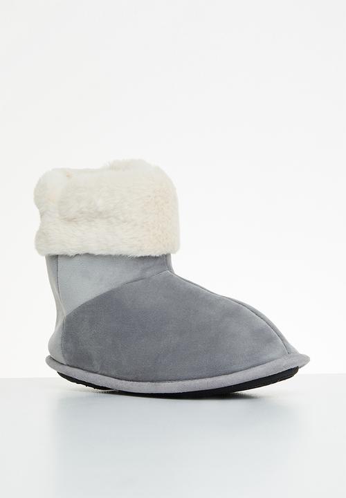 Hush Puppies - Casa slipper boot - grey