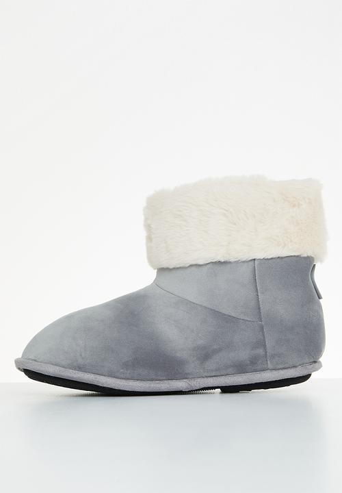 Hush Puppies - Casa slipper boot - grey