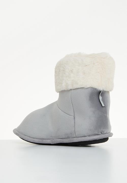 Hush Puppies - Casa slipper boot - grey