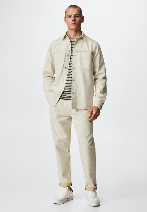 MANGO - Shacket shirt jules - ecru