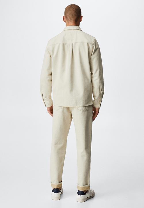 MANGO - Shacket shirt jules - ecru