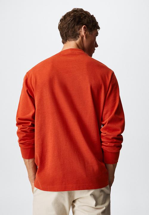 MANGO - T-shirt skater - orange 