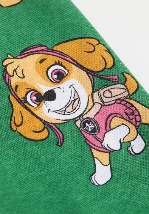 H&M - Printed joggers - green/paw patrol