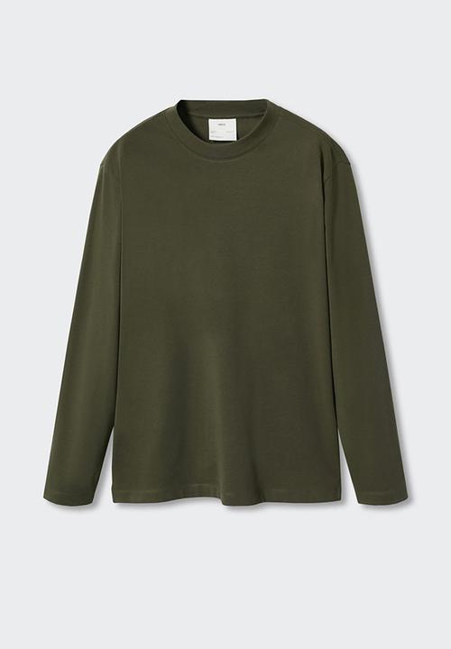 MANGO - T-shirt gareth - khaki