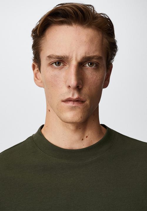 MANGO - T-shirt gareth - khaki