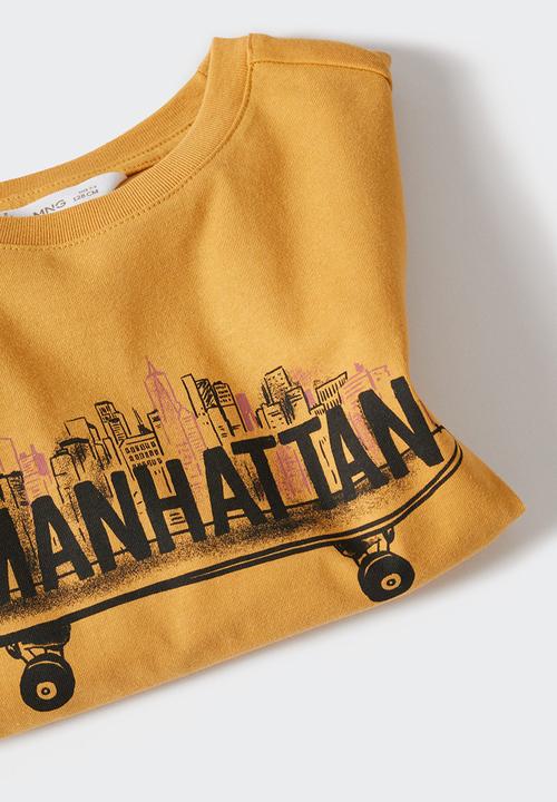 MANGO - T-spencer - yellow