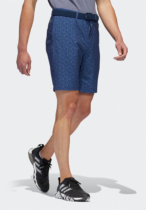 adidas Performance - Ultimate365 nine-inch printed golf shorts- collegiate navy & white