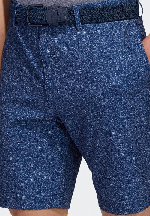 adidas Performance - Ultimate365 nine-inch printed golf shorts- collegiate navy & white
