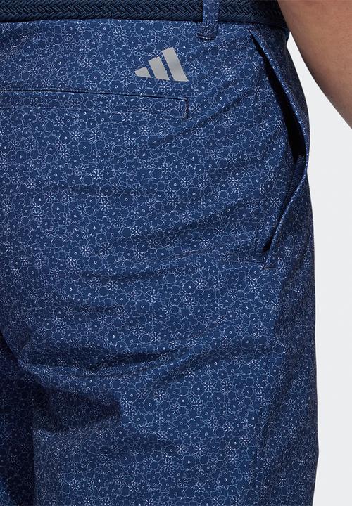 adidas Performance - Ultimate365 nine-inch printed golf shorts- collegiate navy & white