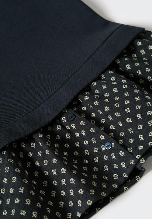 MANGO - Dress leo - navy