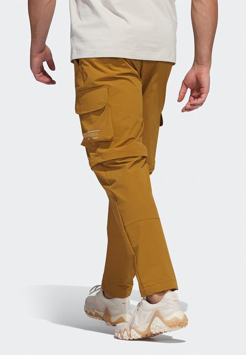 adidas Performance - Adicross zip-off golf pants - bronze strata