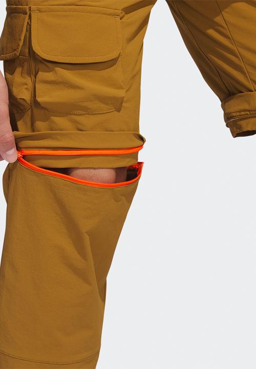 adidas Performance - Adicross zip-off golf pants - bronze strata