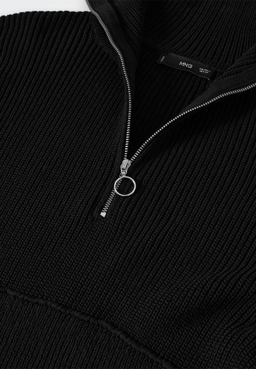 MANGO - Dress rolon - black