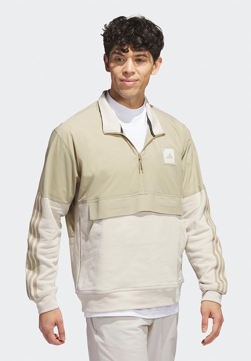 adidas Performance - Adicross 1/2-Zip golf anorak- hemp