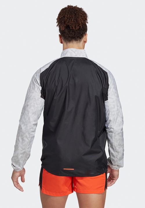 adidas Performance - Terrex trail running wind jacket- white & gretwo