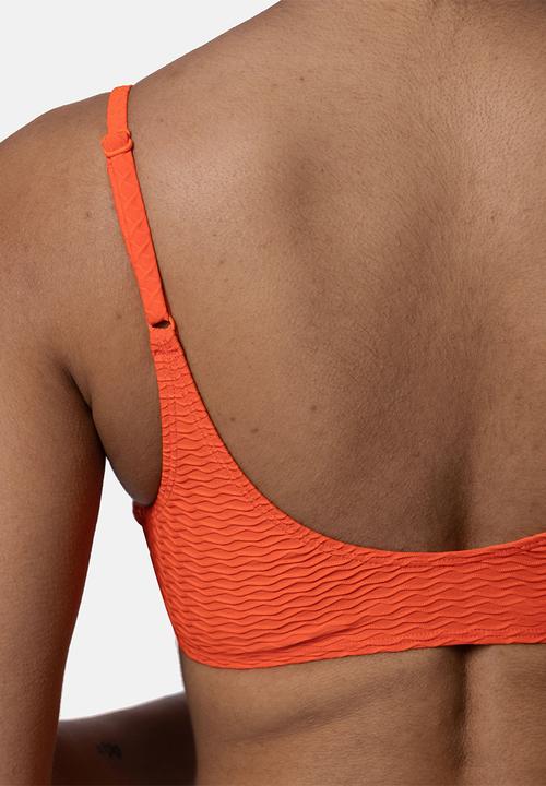 DORINA - Sarawak light padded bikini top - coral