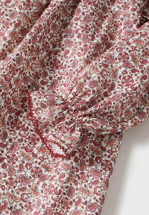 MANGO - Dress  anais - red