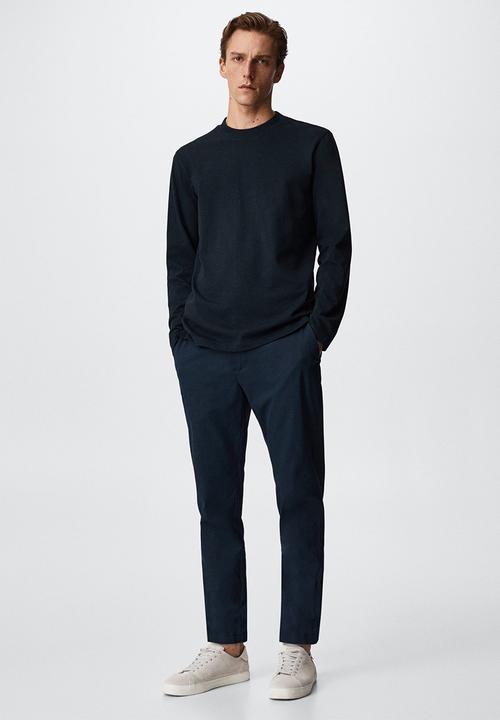 MANGO - T-shirt gareth - navy 
