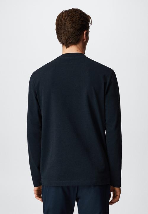 MANGO - T-shirt gareth - navy 