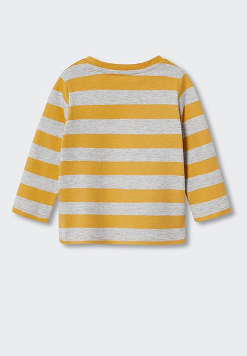 MANGO - T-shirt  ivan - yellow