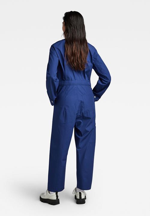 G-STAR - Relaxed jumpsuit long sleeve - ballpen blue