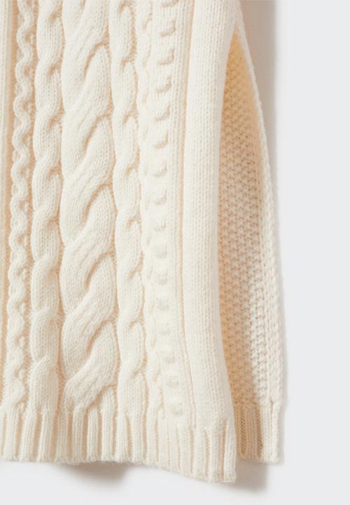 MANGO - Dress boline - beige