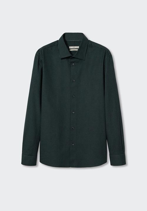 MANGO - Shirt bona - green