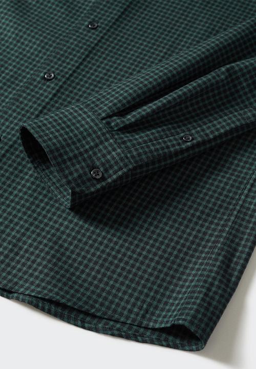 MANGO - Shirt bona - green