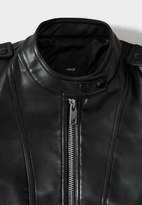 MANGO - Jacket motomami - black