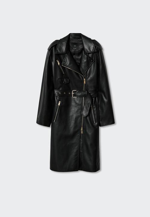 MANGO - Trench coat doctor - black