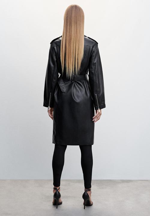 MANGO - Trench coat doctor - black
