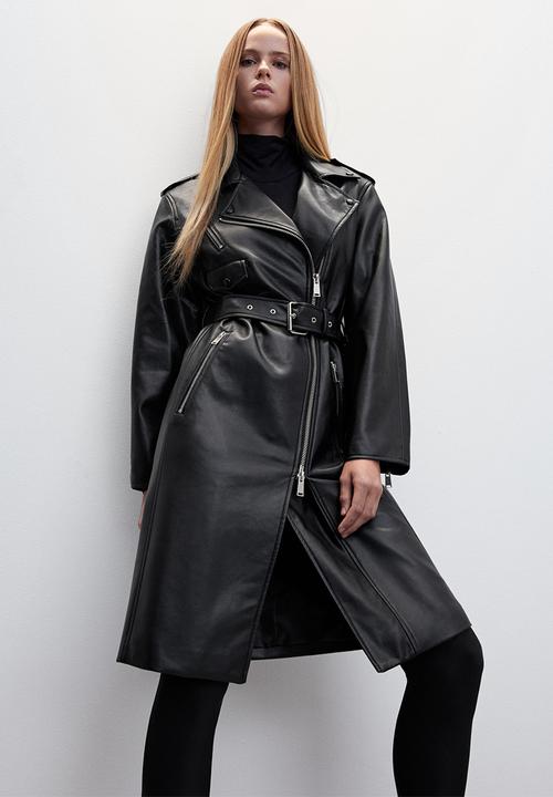 MANGO - Trench coat doctor - black