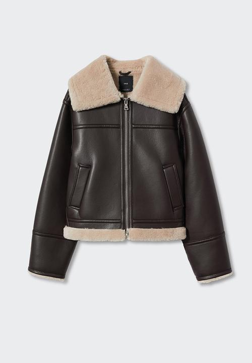 MANGO - Jacket quira - dark brown