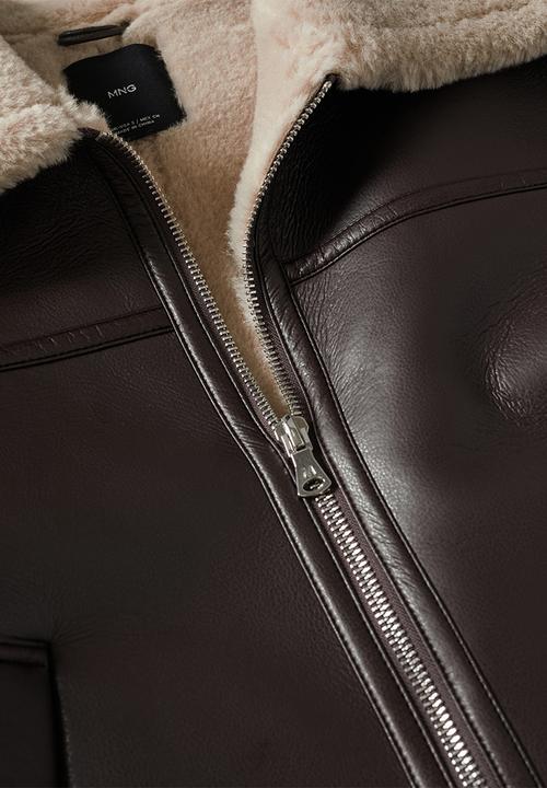 MANGO - Jacket quira - dark brown